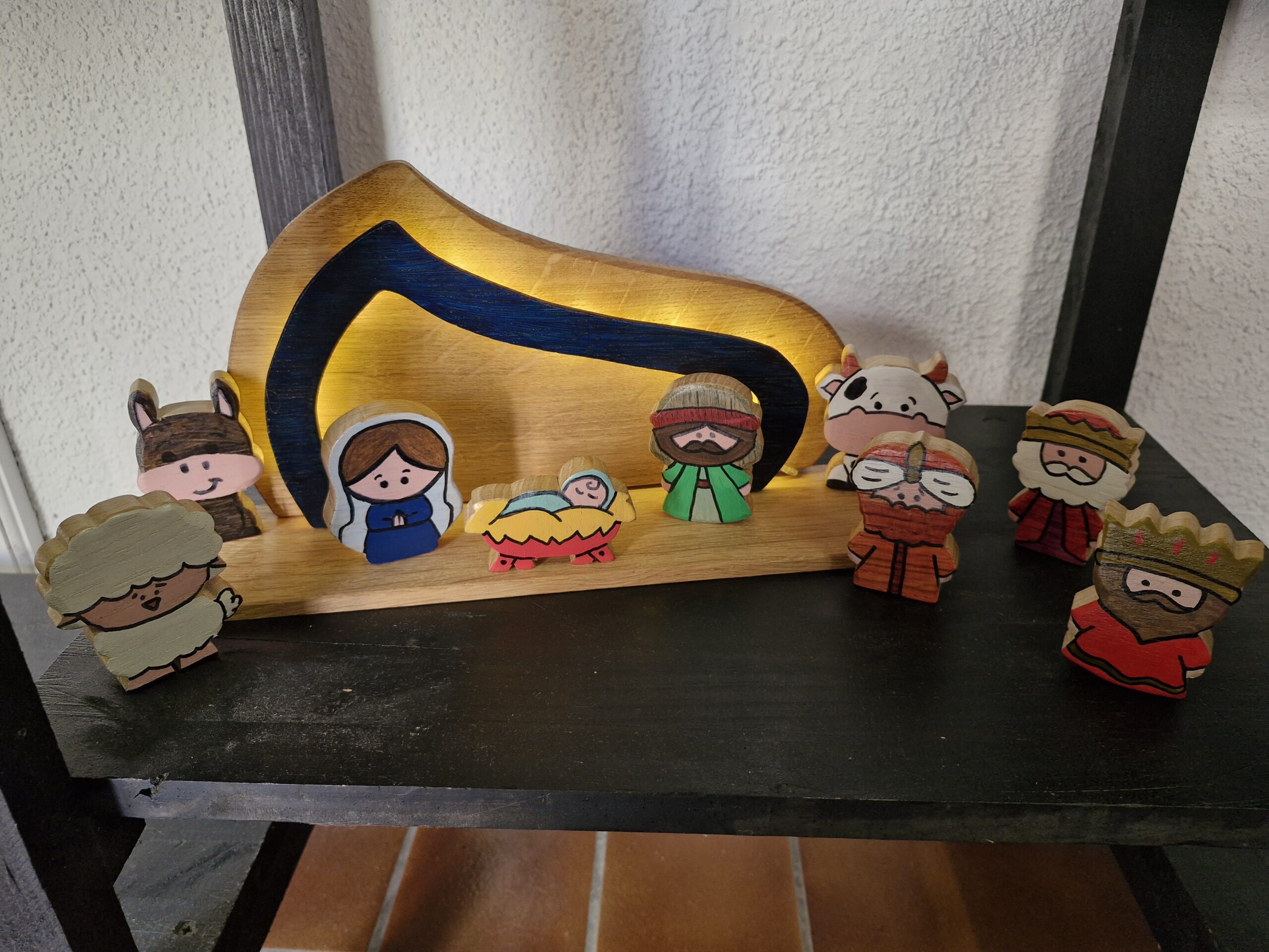 Bébé Crèches – Crèche de Noël Enfant en Bois – Image 5