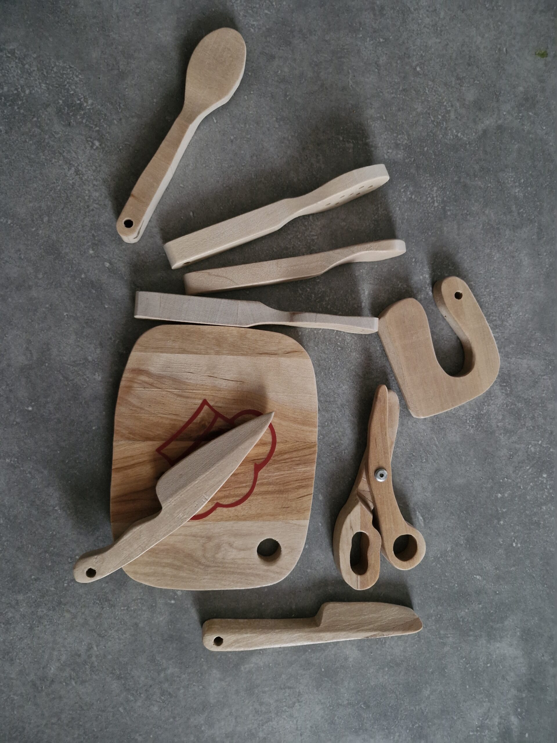 Set de cuisine en bois pour enfant – 9 pièces – Image 14