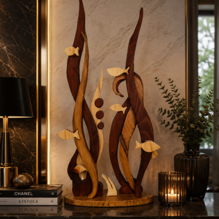 Les Bulles de l’Aquarium – Décoration à poser en bois