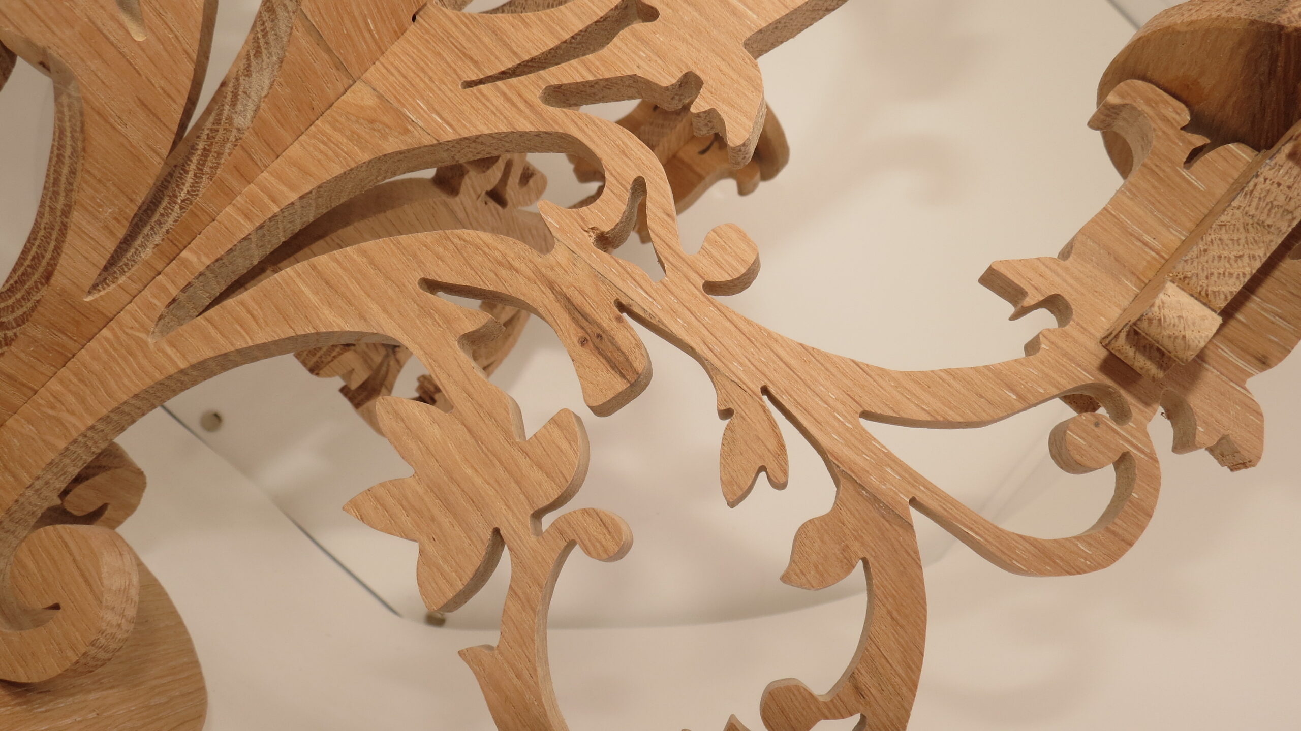 Chandelier 5 branches en chêne recyclé – bougies LED incluses – Image 17