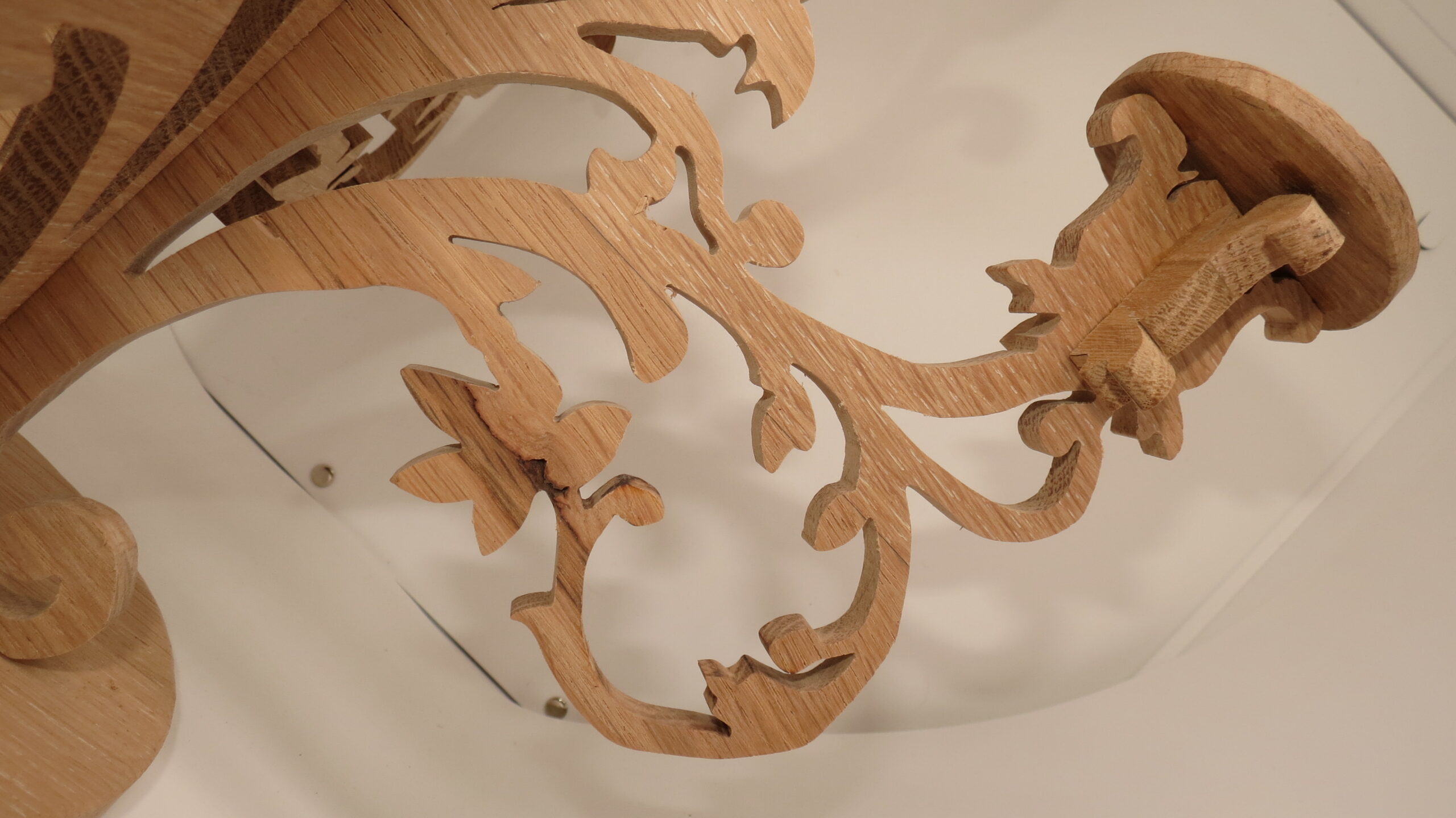 Chandelier 5 branches en chêne recyclé – bougies LED incluses – Image 18
